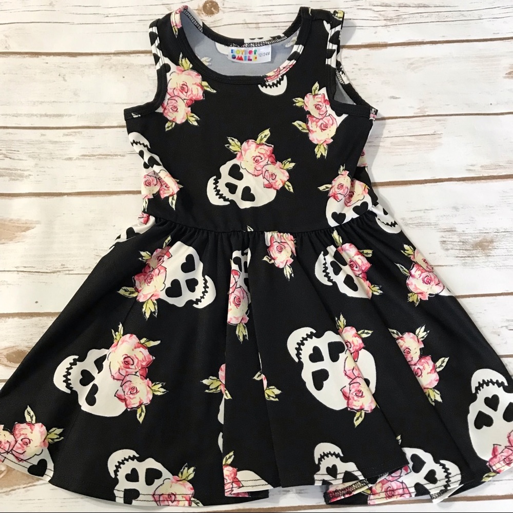 DotDotSmile Floral Skull print